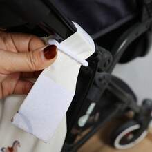 1pc Waterproof Bear Stroller Organizer Bag, Fashionable Mom Casual Waterproof Storage Bag, Large Capacity Stroller Hanging Bag For Baby Clothes, Suitable For Outdoor Use - White Wooden Horse - View 4