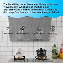 12pcs/48pcs/10m, 5m Kitchen Reusable Stove Vent Filter, Oil Absorbing Paper, Disposable Oil Absorbing Pad For Cooking Fume Extractor - White - View 7