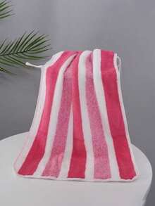 1pc Bath Towel (Available In Multiple Colors), Minimalist Striped Pattern, Made Of Polyester Fiber, Size 70*140cm Or 75*35cm, Also Available 1pc 30*30cm Hand Towel. Suitable For Men, Women, And All Ages, Ideal For Home Use, Highly Absorbent And Quick-Drying, Soft Texture. Suitable For All Seasons, Applicable To Bathroom, Hotel, Gym, Travel, Party, Outdoor Activities, Swimming Pool, Beach, Beauty Salon, Etc. - Multicolor - View 16