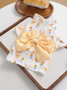 PETCIRCLE 1pc Pet Clothes, Outdoor & Indoor Apparel, European & Korean Style, Suitable For Poodle, Teddy, Small Dog & Puppy, Casual Yukata - Yellow Bow Tie - Multicolor - View 5