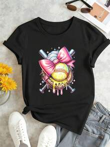 Women T-Shirts - Black - View 2