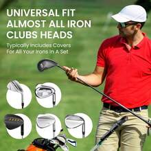 12pcs Golf Club Covers, Made Of PU Material, Golf Club Protective Sleeves, Suitable For Most Golf Clubs, Ideal For Golfers - Multicolor - View 5