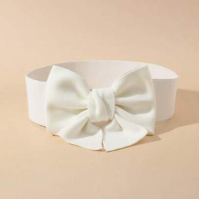Cute Bow Decor Wide Belt Halloween Valentine's Day Valentines Summer, School Fall, Autumn, Halloween