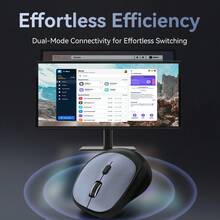 VegGieg 30dB 超静音 2.4G 无线鼠标，符合人体工学，多 DPI 可调，适用于电脑、笔记本电脑、办公设备，不含电池 - 查看 7