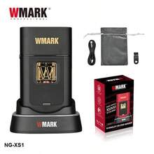 Máy tỉa râu chuyên nghiệp WMARK 10000 vòng/phút, máy cạo râu điện có đế sạc, máy cạo râu công suất cao bằng kim loại dành cho nam giới, máy cạo râu kiểu chuyển động tịnh tiến NG-XS1 - Nhiều màu - Xem 7
