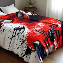 Marvel 这款蜘蛛侠主题法兰绒毯采用泼墨涂鸦艺术风格。醒目的红黑配色营造出强烈的视觉冲击力，蜘蛛侠的标志性颜色也清晰可见，便于识别。它兼具美观与舒适，触感柔软，适合用作沙发毯、午睡毯或床上用品装饰，尤其适合夏季使用。 - 彩色 - 查看 11