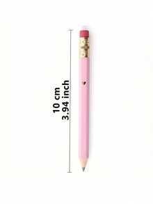 Bút chì golf lục giác HB 4 inch/10cm có tẩy, bút chì mini màu hồng, thích hợp cho trường học, văn phòng, làm quà tặng, đám cưới, tựu trường. - Nhiều màu - Xem 3