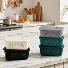 High Quality PP Material Butter Container, Suitable For Refrigerator Storage, Easy To Clean, Ideal For Hotels, Homes And Restaurants. Butter Container, Food Storage Box, Plate And Butter Dish With Lid. - View 5