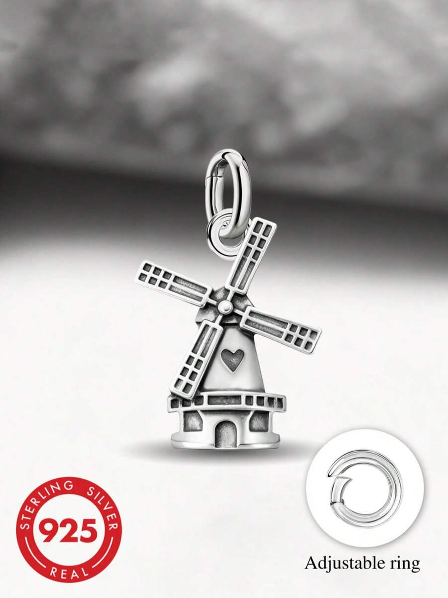 1pc Windmill Pendant DIY Bracelet, Exquisite Gift, Back To School Essential For Students, Backpack Charm For Teenagers, College Students Back To School Checklist, Affordable Student Jewelry