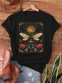 Women T-Shirts - Black - View 1
