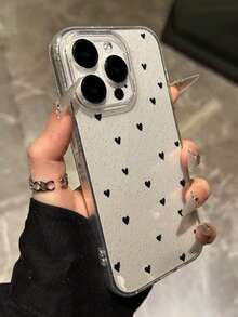 1件大孔亮片透明全包覆防震防摔手機殼，TPU軟性保護殼，相容 iPhone 18/18Pro/18ProMax/17/17Air/17Pro/17ProMax/16/16Pro/16Plus/16ProMax/15ProMax/14ProMax/13ProMax/12ProMax/11ProMax/16ProMax - 透明3 - 查看 5