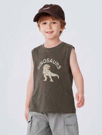 mini bala Camiseta de tirantes para niño verano 2026 de bambú y algodón, transpirable, con hombros anchos, sin mangas, chaleco casual para niños para actividades al aire libre, ligero para uso diario