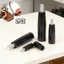 2 piezas M8 X 63 Mango giratorio desmontable, mango de madera antideslizante con rosca, adecuado para cafetera manual, molinillo de especias, empuñadura de manivela manual DIY y otros dispositivos - M8 x 63 2 - Ver 2