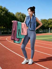 8pcs/4pcs/1pc Sports Towel, Fitness Towel, Club Towel, Convenient And Durable, Sweat-Absorbent And Quick-Drying, Hook Design, Machine Washable, Suitable For Sports Sweat Wiping, Gym, Running, Yoga And Outdoor Activities - Multicolor - View 12