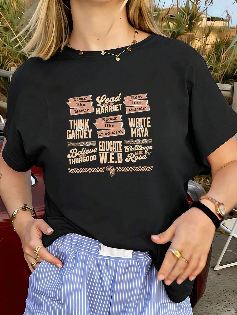 Women T-Shirts - Black - View 1