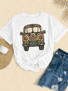 Women T-Shirts - White - View 2