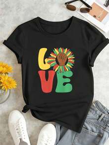 Women T-Shirts - Black - View 2