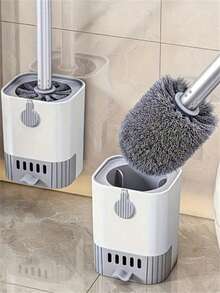 1 chổi cọ toilet treo tường kèm giá đỡ, chổi cọ toilet cán dài (lông mềm - chống dính) - Loại bỏ vết bẩn hiệu quả, giữ cho toilet sạch sẽ và hợp vệ sinh. Có thể treo tường hoặc để đứng, dễ dàng vệ sinh. Chổi cọ nhà tắm, dụng cụ vệ sinh, đồ dùng gia đình, phụ kiện phòng tắm, phụ kiện toilet. - A - Xem 4