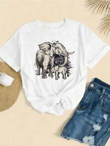 Women T-Shirts - White - View 2