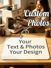 Personalized Coffee Machine Mat, This Custom-Designed Tableware Drip Mat Is Made Of Anti-Slip, Washable Diatomite Material. It Not Only Has A Beautiful Appearance, But Also Features A Coffee-Themed Pattern, And Provides Fully Customizable Design Options. This Mat Has Strong Water Absorption And Fast Drying, Making It An Ideal Choice For Coffee Shops, Kitchen Countertops, And Coffee Stations. - Multicolor - View 2