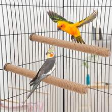 1pc Parrot Perch Rope Stand, Available In Multiple Lengths, Includes Screws For Secure Mounting, Suitable For Cockatiel, Lovebird, Parakeet, Enrichment Perch, Bird Cage Accessory, Parrot Toy, Bird Supplies - View 2