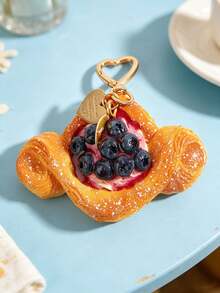 1pc Realistic Fruit Pineapple Keychain, Party Favor Gift For Best Friend - Multicolor - View 5