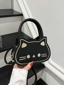 1pc This Cute And Sweet Cartoon Kitten Mini Handbag Is A Unique Design Suitable For Various Occasions. Versatile And Easy To Use, It'S Perfect For Outdoor Activities, Playtime, Commuting, And More, Making It A Perfect Gift For Teenagers. - Multicolor - View 14