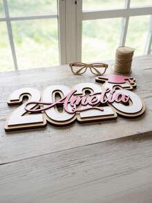 1 pieza Placa de nombre personalizada de graduación 2026, decoración de ceremonia de graduación, etiqueta de nombre personalizada, decoración de fiesta de graduación, regalo de graduación para ella/él, placa de escritorio, identificador de escritorio de madera personalizado, regalo personalizado, accesorio fotográfico de graduación, regalo de graduación - Multicolor - Ver 6