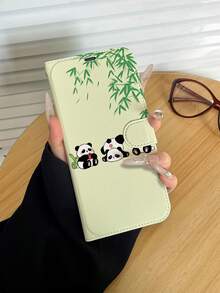 1个时尚可爱熊猫竹子图案全包覆经典防摔高品质PU皮革翻盖手机壳，可折叠，带卡槽，全方位保护手机，适合作为生日/节日礼物送给朋友、家人、情侣，适用于 17/ 17 Air/ 17 Pro/ 17 Pro Max/ 16/ 16 Plus/ 16 Pro/ 16 Pro Max/ 15/ 15 Plus/ 15 Pro/ 13/14/12/11 - 彩色 - 查看 5