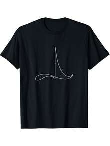 Camiseta Minimalista de Música con Patrón 4 4 para Conductores - Negro - Ver 6