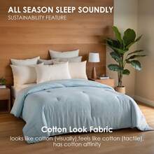 Comfortable And Luxurious Down Comforter Instead Of White Duvet Core, Quilted And Fluffy, Suitable For All Seasons, Suitable For Families, Hotels, Homestays, 2026 New Year Gift (Only One Bed Duvet Core) - 淺藍色 - 查看 2