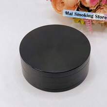 3.9inch Metal Herb Grinder Extra Large 4-Layer Manual Spice Mill Pepper Salt Crusher Mortar Raw Grass Tobacco Grinder Cigarette  Accessories Tool Gift - màu đen - Xem 6