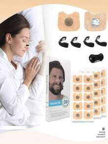 Magnetic Nasal Dilator, Premium Anti-Snoring Magnetic Nasal Strips Breathing Expander Set, Equipped With Comfortable Reusable Magnetic Nasal Clips And Strips, Helps Open Nasal Passages, Improve Airflow, Reduce Snoring, Improve Sleep; Lightweight Breathable Nasal Breathing Assistant, Relieve Nasal Congestion, Suitable For Nighttime Sleep, Travel, Home Use, For Men And Women Seeking Better Breathing And Quiet Sleep Snoring Reduction Device - Random - View 3