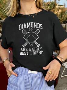 Women T-Shirts - Black - View 1