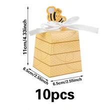 10 hộp quà kẹo chủ đề ong dành cho tiệc mừng em bé sắp chào đời. - Hộp đóng gói - Xem 9
