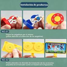 Juego de mesa de fútbol magnético doble, juego de mesa de inteligencia infantil - Negro - Ver 9