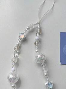 Keychain Making Supplies Jewelry Charms For Bracelets INS High-End Y2K Sweet Hot Girl Cute Handmade Phone Chain CCD Camera Lanyard Beaded Pendant - Clear - View 4