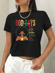 Women T-Shirts - Black - View 1