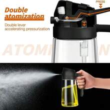 16oz/470ml Oil Dispenser Bottle For Kitchen - 2 In 1 Olive Oil Dispenser & Sprayer - Multicolor Kitchenware For Cooking, Salad, Barbecue Tools Utensils Green Home - View 2