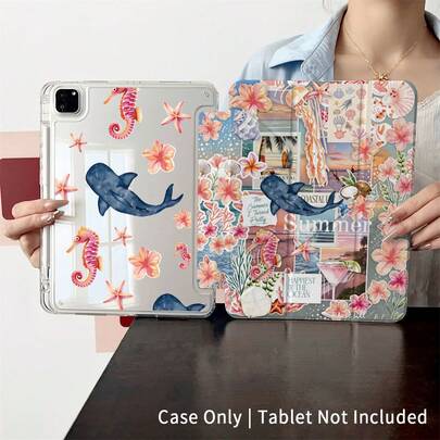 适用于 iPad 的通用智能保护套 - 兼容 iPad Air 6/5/4、10 (10.9 英寸)、iPad Pro 2024/M3/A16 2025 - 适用于工作、旅行和居家的优质保护套 - 兼容 Galaxy Tab A8/A9+/S6 Lite/S7/S9 FE+/S10+、小米平板电脑 5/5 Pro/6/6 Pro/7/7 Pro/6S Pro、OPPO 平板电脑、华为 MatePad 和荣耀平板电脑