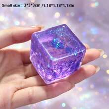 1 pieza Juguete grande extra suave para alivio del estrés, juguete sensorial divertido, juguete para apretar, juguete para aliviar la ansiedad, cubo transparente para apretar, adecuado como regalo de cumpleaños, Navidad, Halloween, decoración del hogar - Ver 19