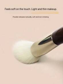 1pc Powder Blush Brush, Angled Design, Soft Texture, Suitable For Powder, Light Makeup Setting, Soft Bristles, Wooden Handle - Multicolor - View 6