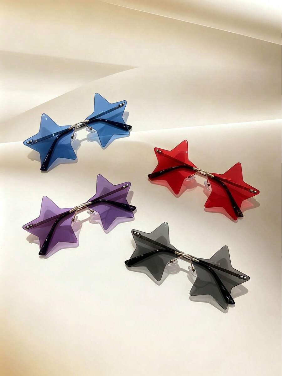 1 chiếc kính thời trang không gọng Dopamine Star, kiểu dáng độc đáo, cá tính, phù hợp cho các buổi hòa nhạc, lễ hội, tiệc sinh nhật, dễ dàng thu hút mọi ánh nhìn, tạo nên những bộ trang phục độc đáo. - Nhiều màu - Xem 1