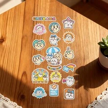 Miniso 千川系列夏季转印贴纸 B款&A款，高清转印工艺，防水宠物材质，DIY贴纸，桌面装饰动漫周边（1张） - 彩色 - 查看 3