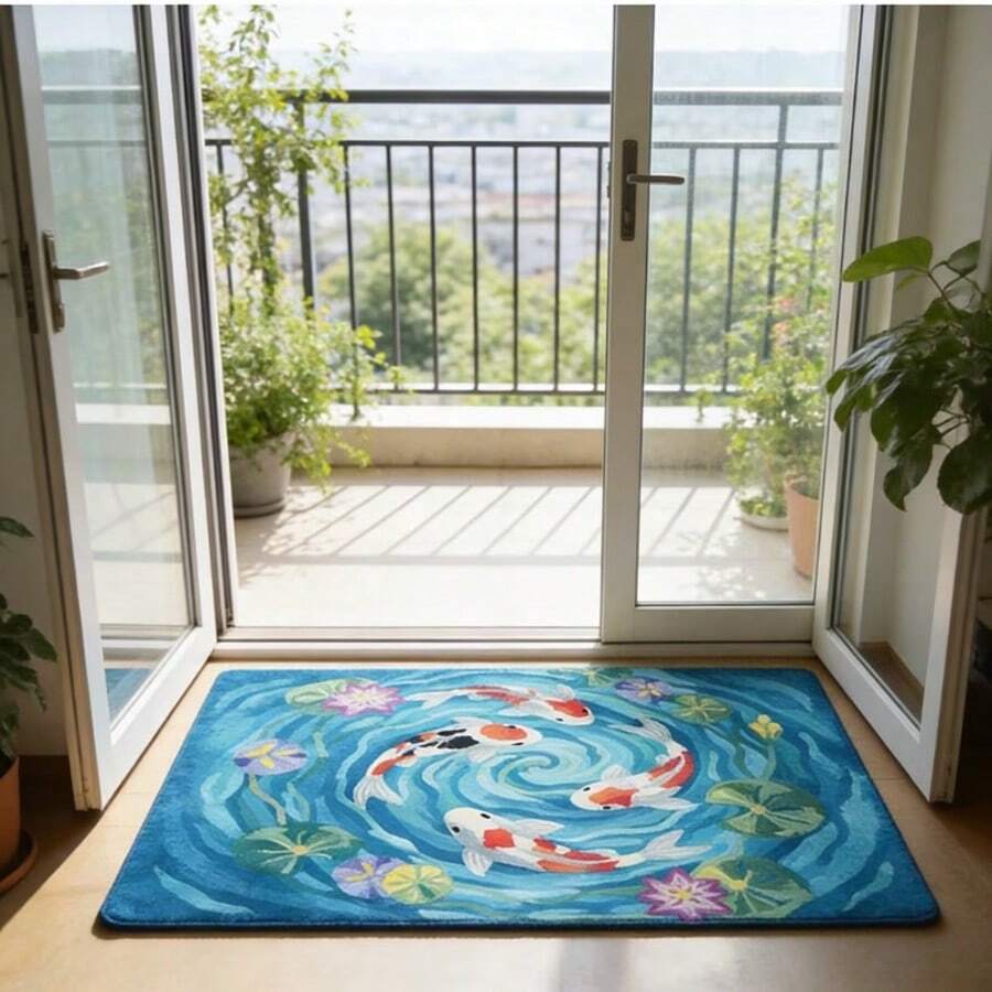 1pc Pet Dog Carpet, Cute Puppy Rug, Animal Themed Carpet, Thickened Rug For Living Room, Bedroom, Entryway, Kitchen, Bathroom, Gaming Room, Study, Durable And Easy To Clean - Multicolor - View 1