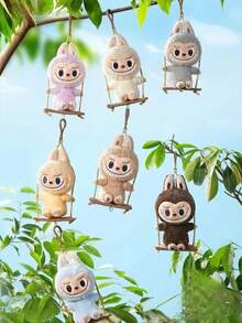 Pop Mart THE MONSTERS Timber Workshop Series Plush Pendant Blind Box  | Best Gift | Plush Toy | Collectible Vinyl | Season Festival Gift | 100% Authentic | Single Blind Box | Mystery Case | Wedding/Musical | Soft Doll - 彩色 - 查看 1