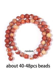 6/8/10mm Natural Stone Beads, Purple Stone, Spodumene, Tiger Eye Agate, Elegant Round Loose Beads, Energy Stone, Suitable For Prayer Beads, Yoga, Jewelry Making Accessories - Multicolor - View 20