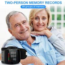 MOOD LIGHT 1pc Wrist Blood Pressure Monitor With LCD Display, Adjustable Cuff, Pulse Rate Detection & Irregular Heartbeat Alarm - Blood Pressure Measurement | USB Charging | Sound Playback Function, The Best Gift For Family And Friends - 阿爾卑斯灰 - 查看 9