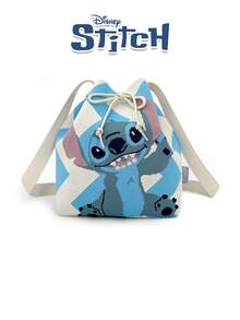 Disney 【迪士尼】撞色卡通图案单肩包，抽绳化妆包，时尚斜挎包，适合日常使用，独特设计，旅行购物两相宜，送友佳品 - 藍色 - 查看 9