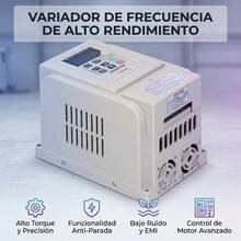 110V Input Single-Phase Inverter With 220V Three-Phase Output, 1500W Motor Speed Controller For Three-Phase Motor Speed Regulation, Variable Frequency Drive (VFD), 110V AC Input And Output Single-Phase Inverter, - Grey - View 2